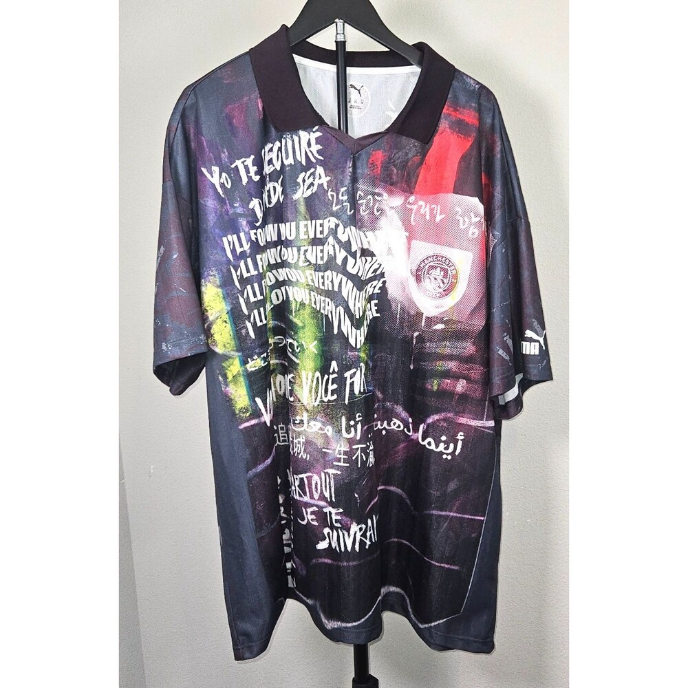 Puma Manchester City Jersey Mens 3XL Graphic Soccer Football Shirt Oversized